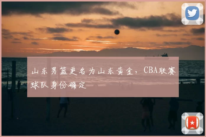 山东男篮更名为山东黄金,CBA联赛球队身份确定
